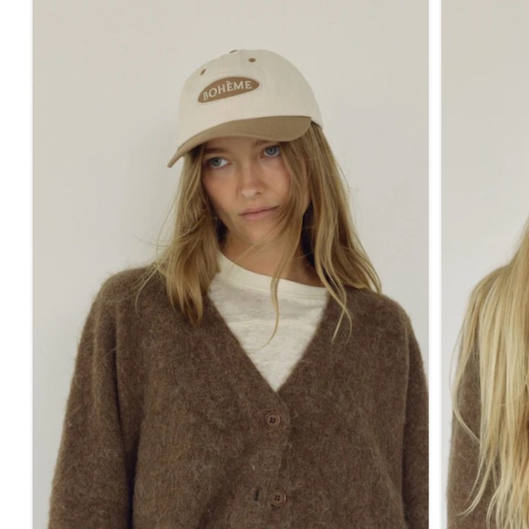 Boheme Cream and Brown Cap - Picture 1 of 7